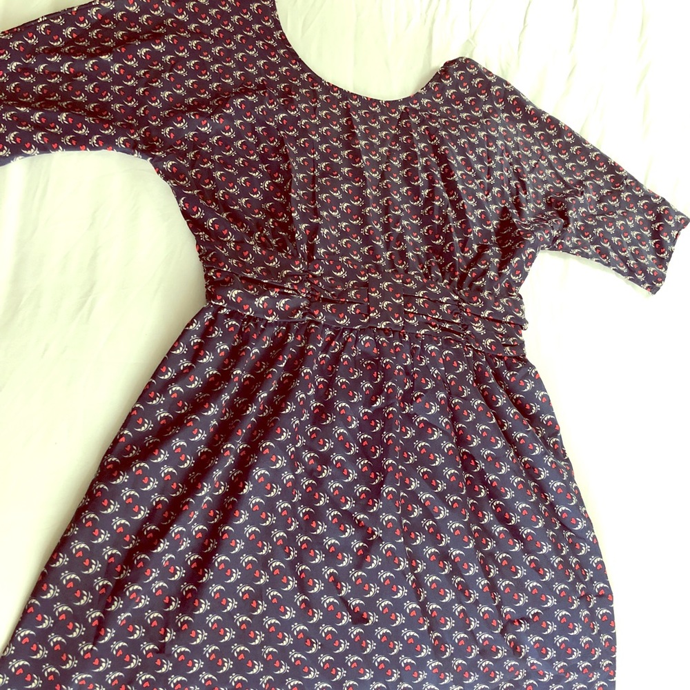 Navy Vintage Dress - Picture 1 of 5